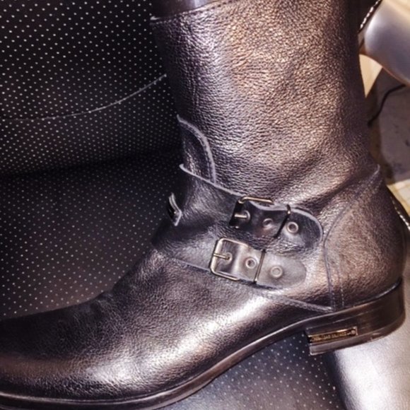 ALESSANDRO DELL \'ACQUA MEN\'S Zip LEATHER BOOT W/CAPTOE BLK US S10 1/2  43 1/2 EU main image 8